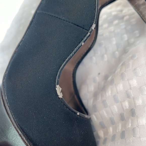 🌸Bebe 6” platform black stilettos high heels with adjustable Velcro straps - Picture 12 of 12